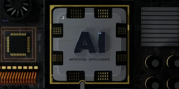 a computer chip with the letter ai on it